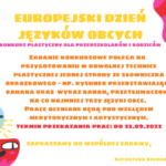 Europejski Dzień Języków Obcych  konkurs plastyczny dla przedszkolaków i rodziców