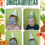 Dinozaury zawitały do przedszkola podczas zajęć j. niemieckiego 