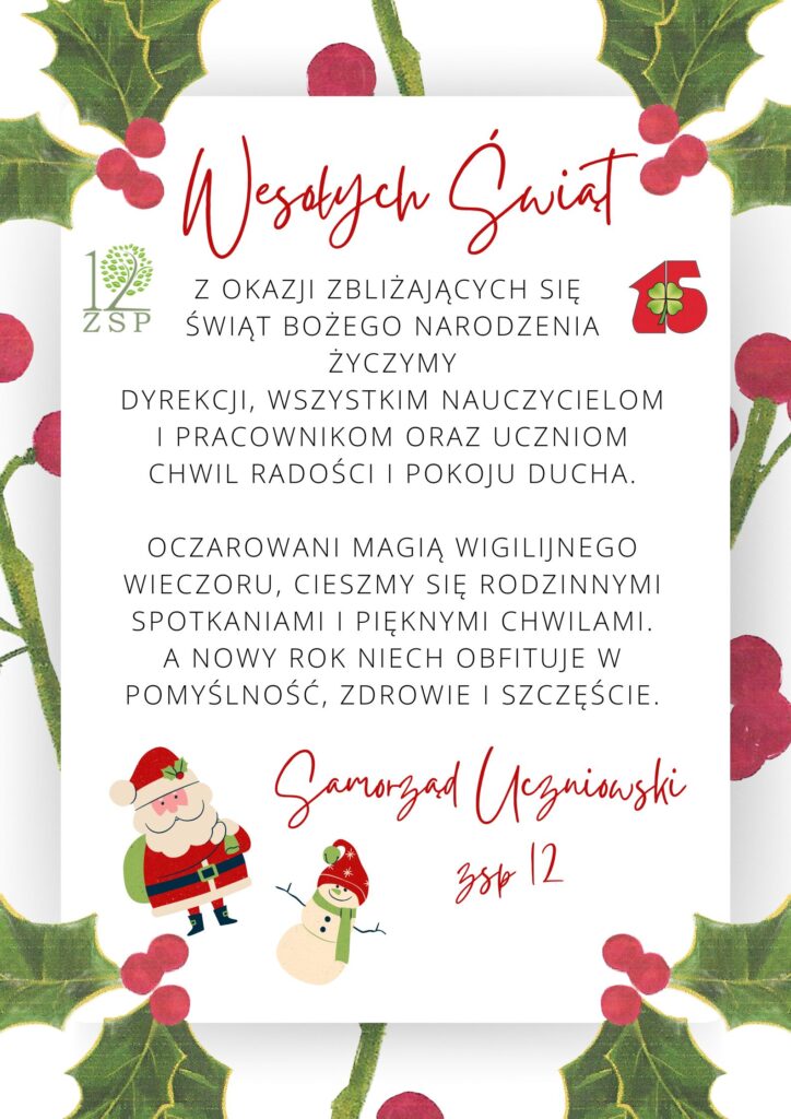 Życzenia świąteczne