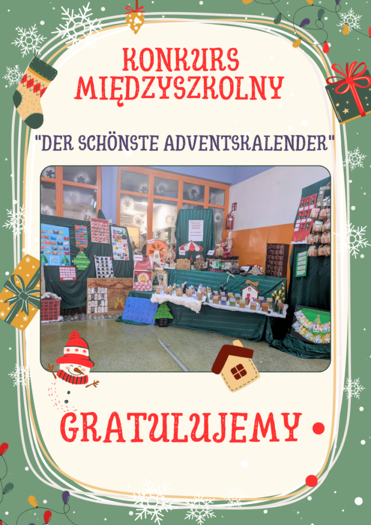 MIĘDZYSZKOLNY KONKURS “Der schönste Adventskalender” 