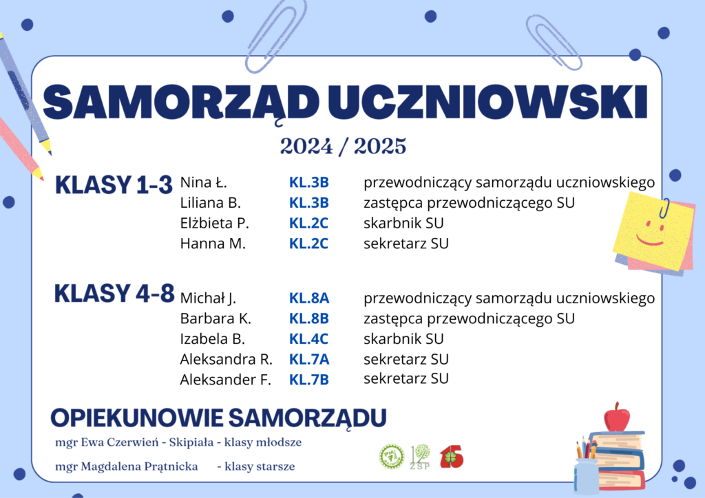 Samorząd Uczniowski 2024/2025