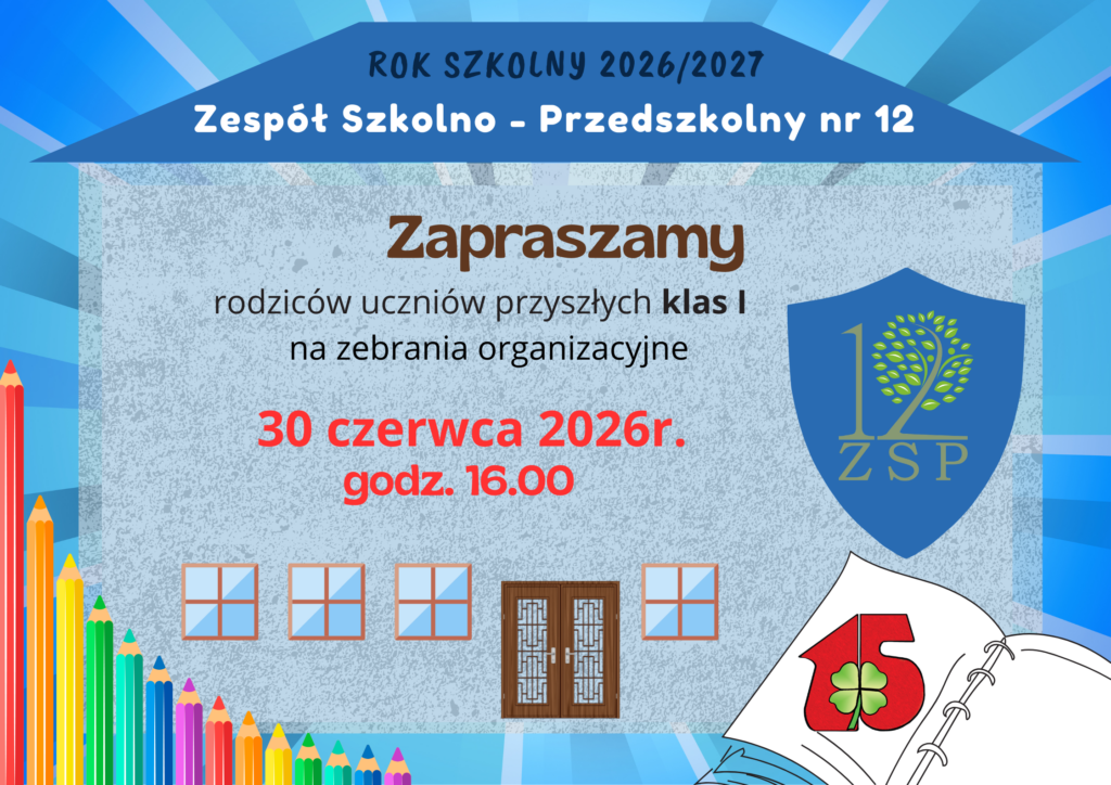 Zebranie rodziców klas pierwszych