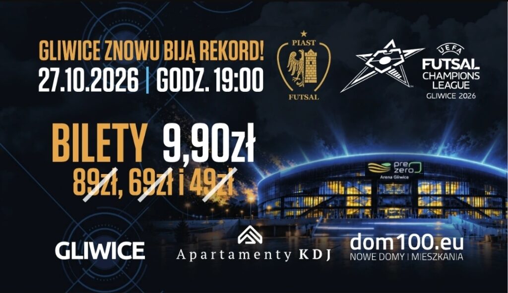 Gliwice znowu biją rekord Ligi Mistrzów UEFA Futsal!